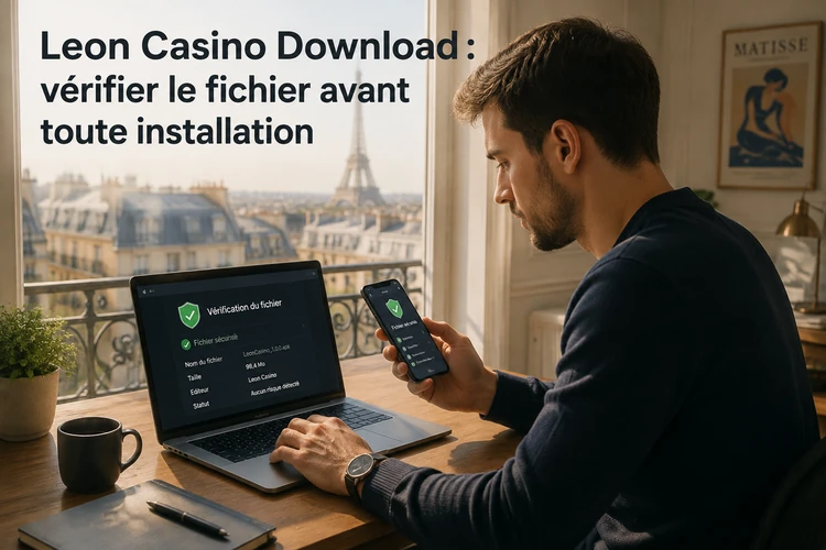 Leon Casino téléchargement: vérifier le fichier avant toute installation