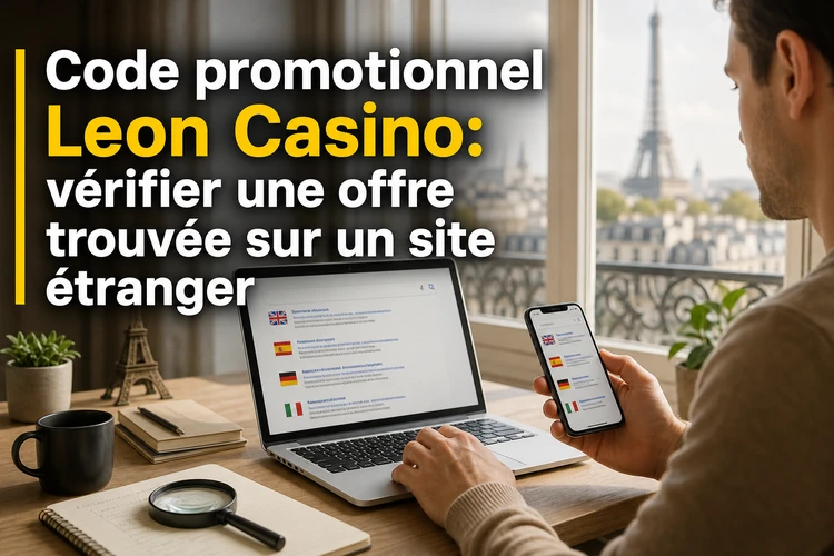 Code promotionnel Leon Casino: vérifier une offre trouvée sur un site étranger