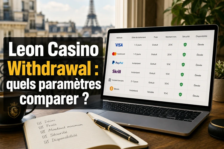Leon Casino Withdrawal: quels paramètres comparer?